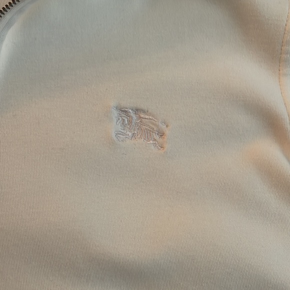 Mens Burberry quarter zip white size medium. Perfect condition. Worn twice. - Picture 3 of 5